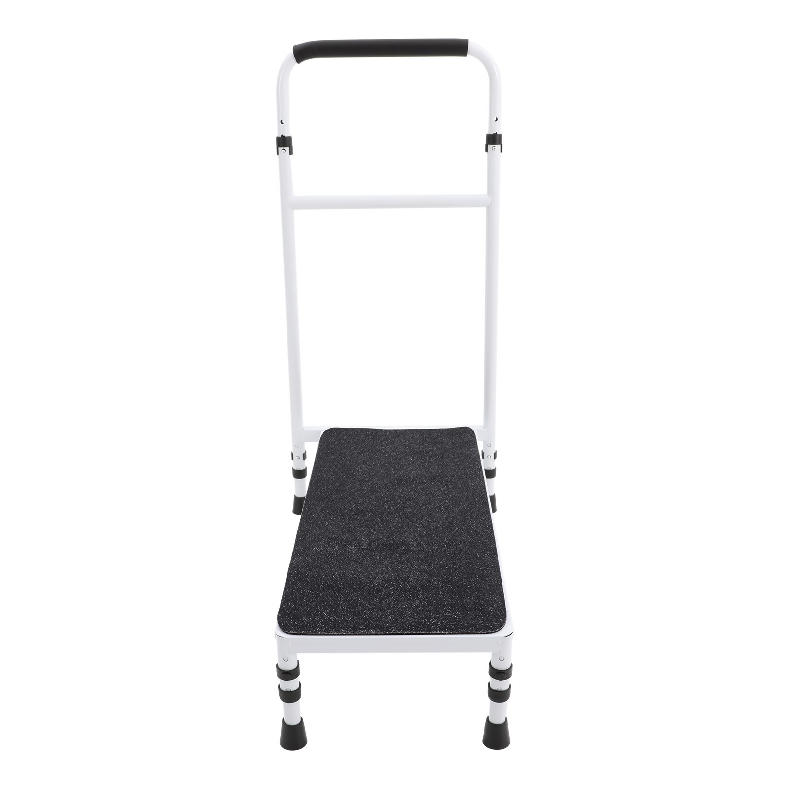 Adjustable Handle Bedside Step Stool 330LBS Anti-slip Senior Mobility Stool