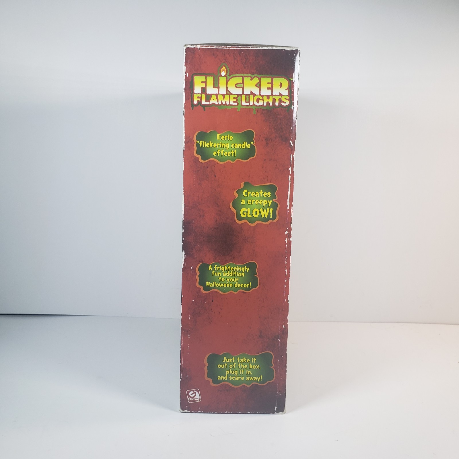 Vtg Gemmy Flicker Flame Lights Candelabra Red Candles