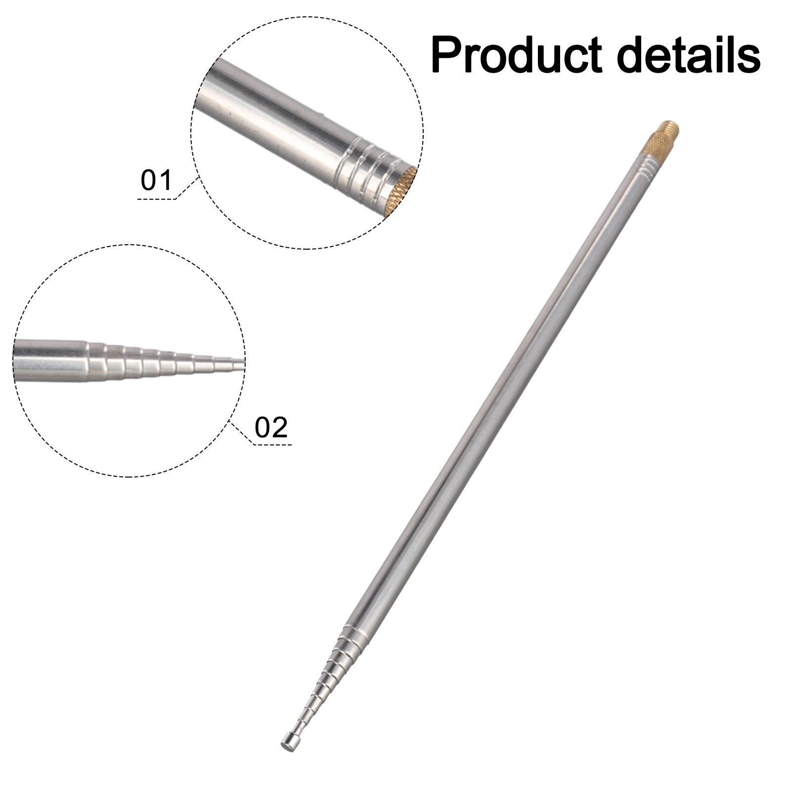 Perfect Addition to Your Shortwave Setup 304 Stainless Steel 2 5m Whip