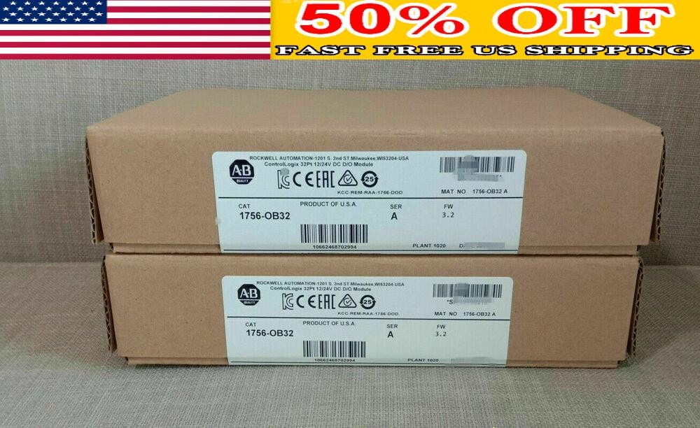 New Sealed AB 1756-OB32  ControlLogix 32 Point DO Module 1756OB32 US Free Tax