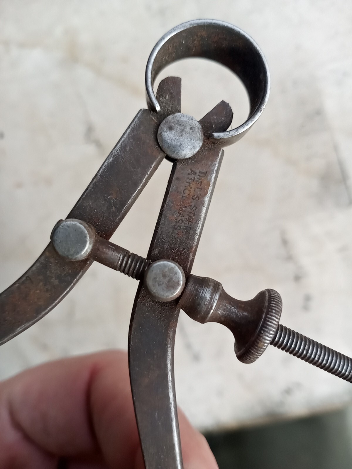 Vtg 4 Starrett Spring Type Outside/Inside Caliper/Divider Quick Spring Nut
