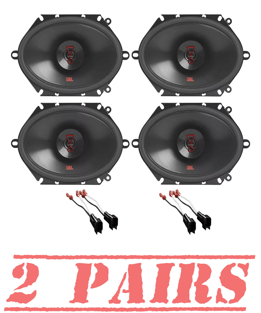 4)JBL Stage3 8627 2Way 6x8" (5x7")  Speakers For Ford F-150 1999 - 2014 (F150)
