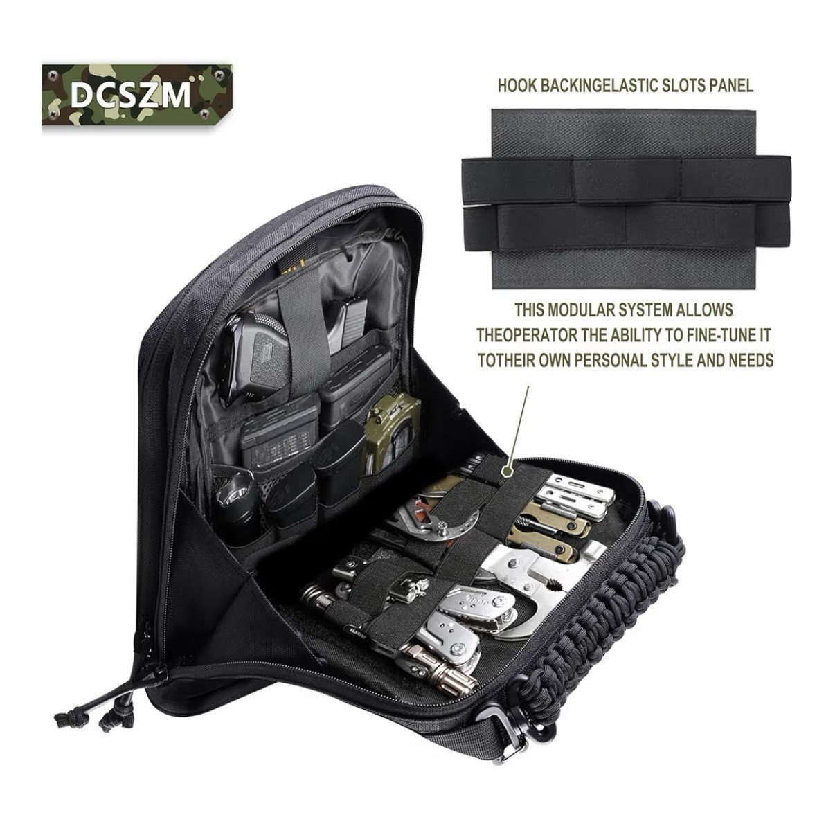 Tactical Molle Admin Pouch Vertical Utility EDC Pouch Organizer NEW
