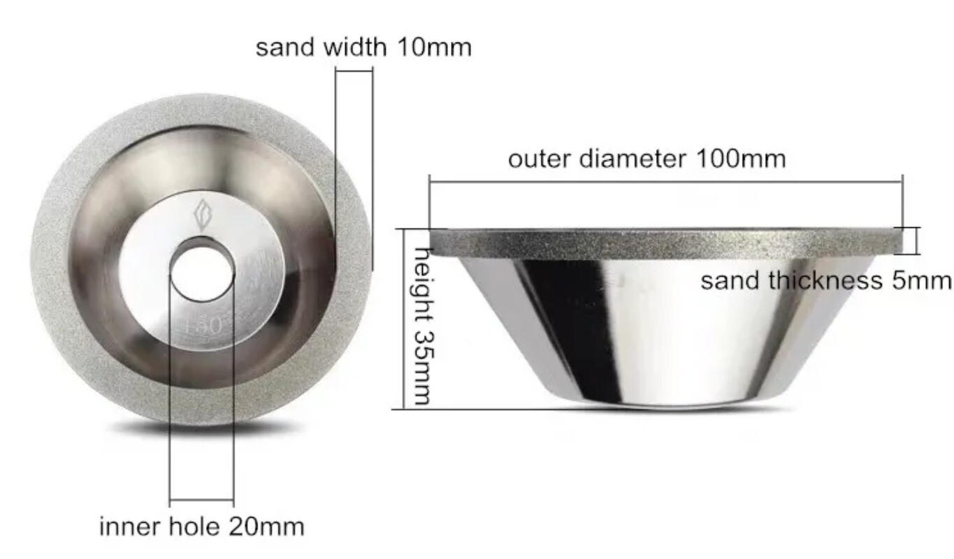 1pcs U2 U3 Sharpening Machine Diamond Grinding Wheel Sharpener Accessories
