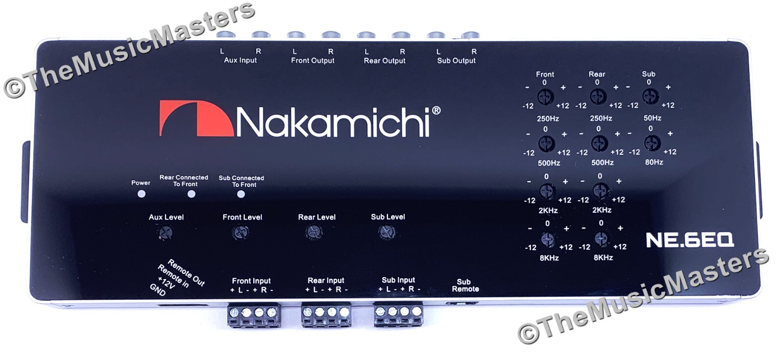Nakamichi NE6EQ Car Audio EQ 6 Band Equalizer Electronic Sub Crossover Network