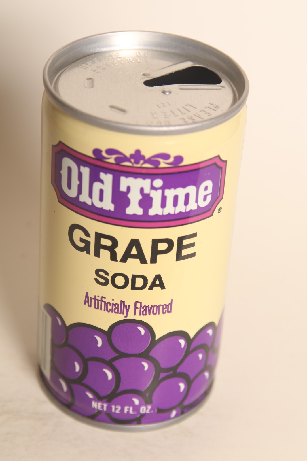 Old Time Grape soda can - C/S