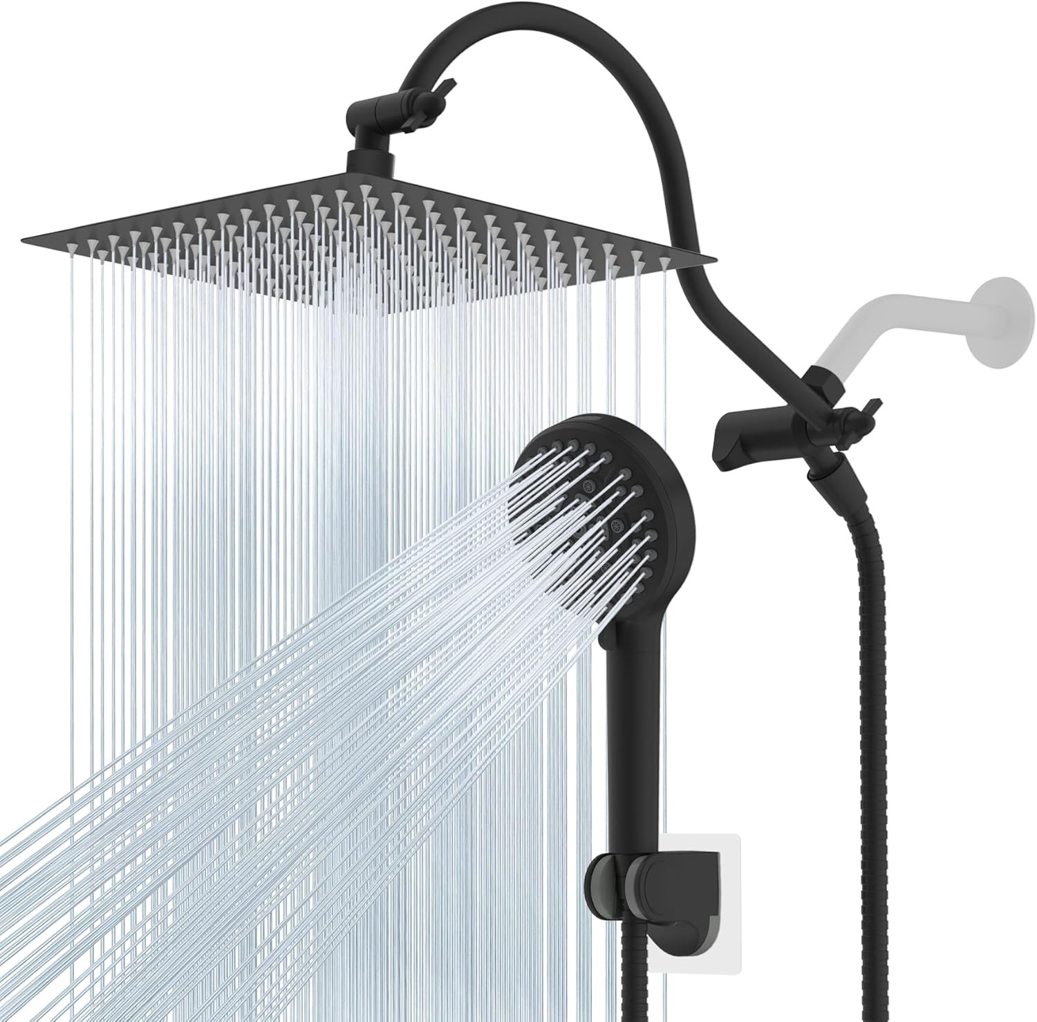 12'' All Metal CUPC Certified Shower Head, High Pressure Rainfall Shower Head,