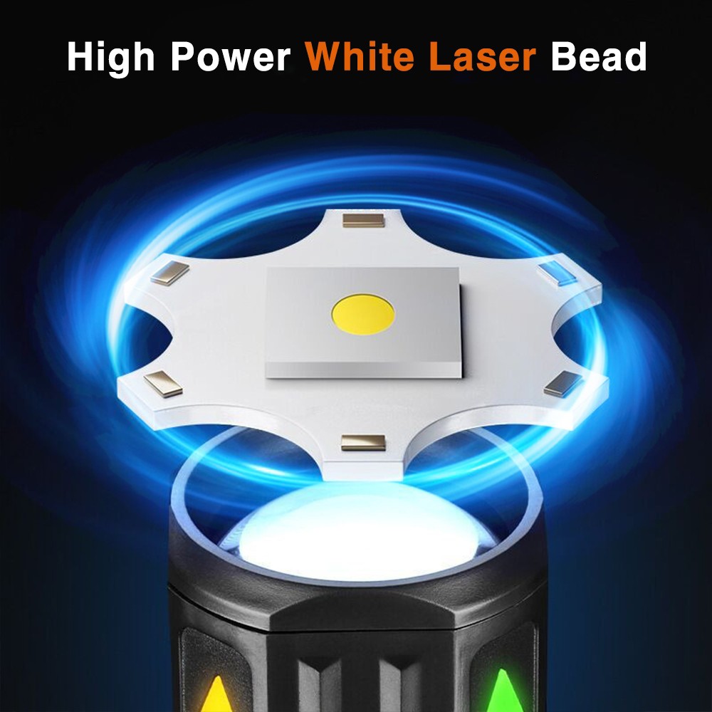 99000000 Lumen Bright LED Tactical Flashlight Rechargeable LED Work Lights 2026