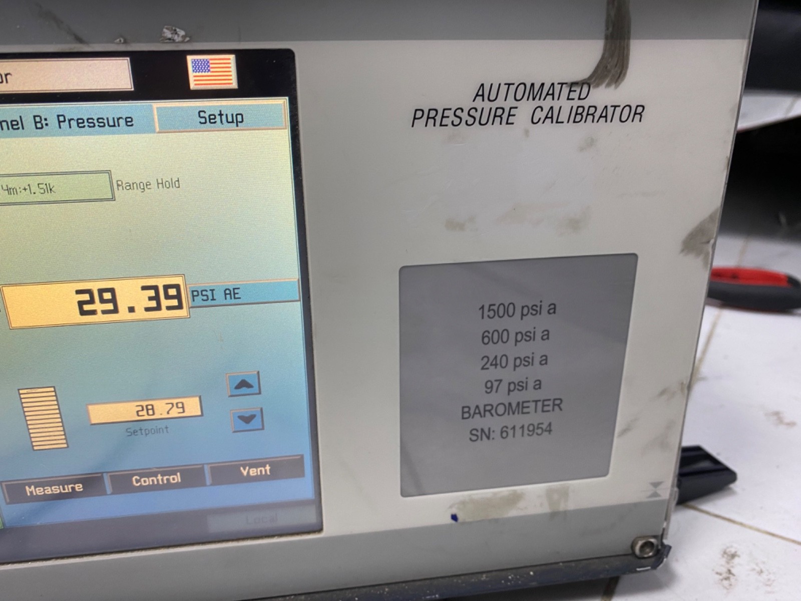 Mensor CPC6000 Automated Pressure Calibrator
