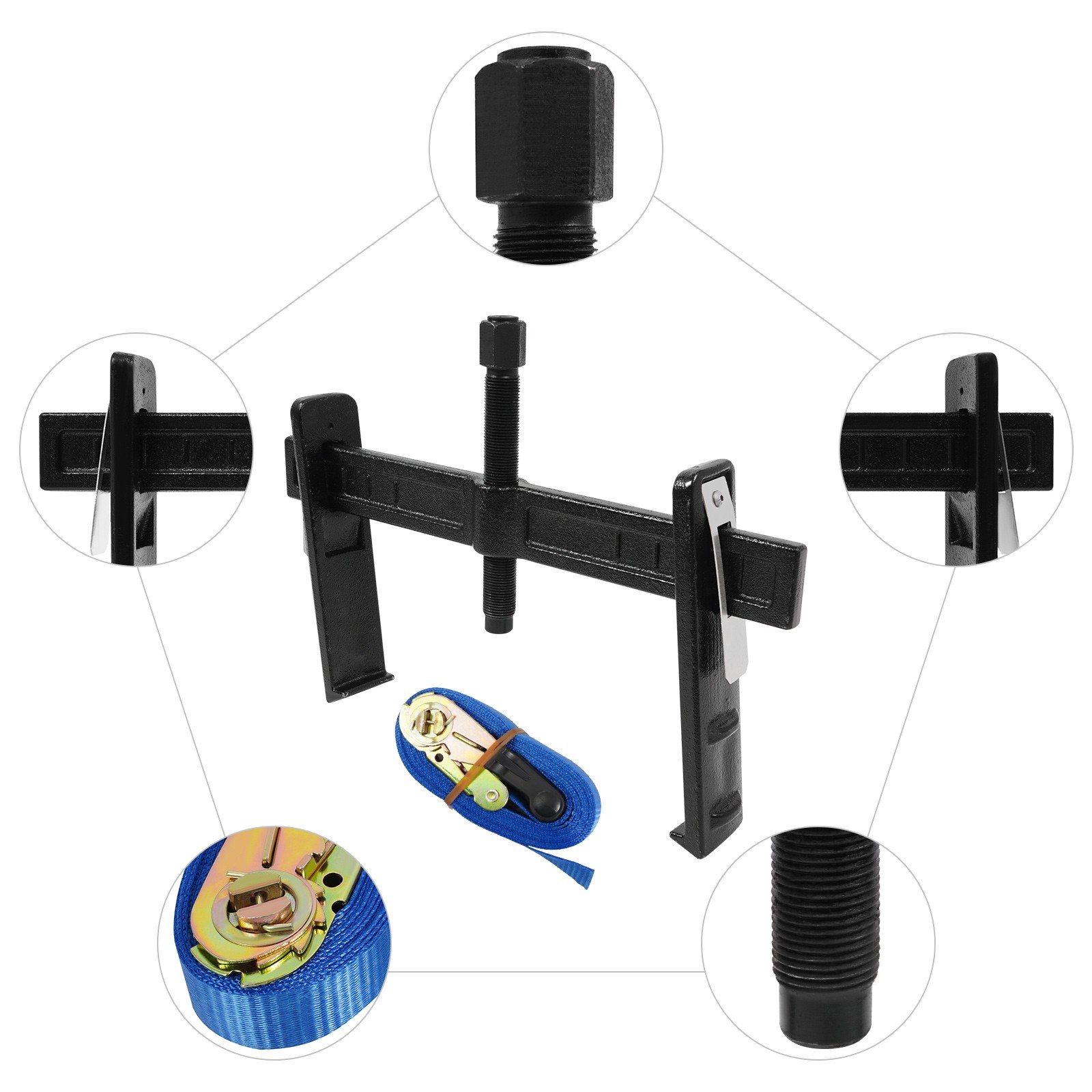 6980 Drum and Rotor Puller Drum Brake Hub Puller for Removing Hub Drums Rotors