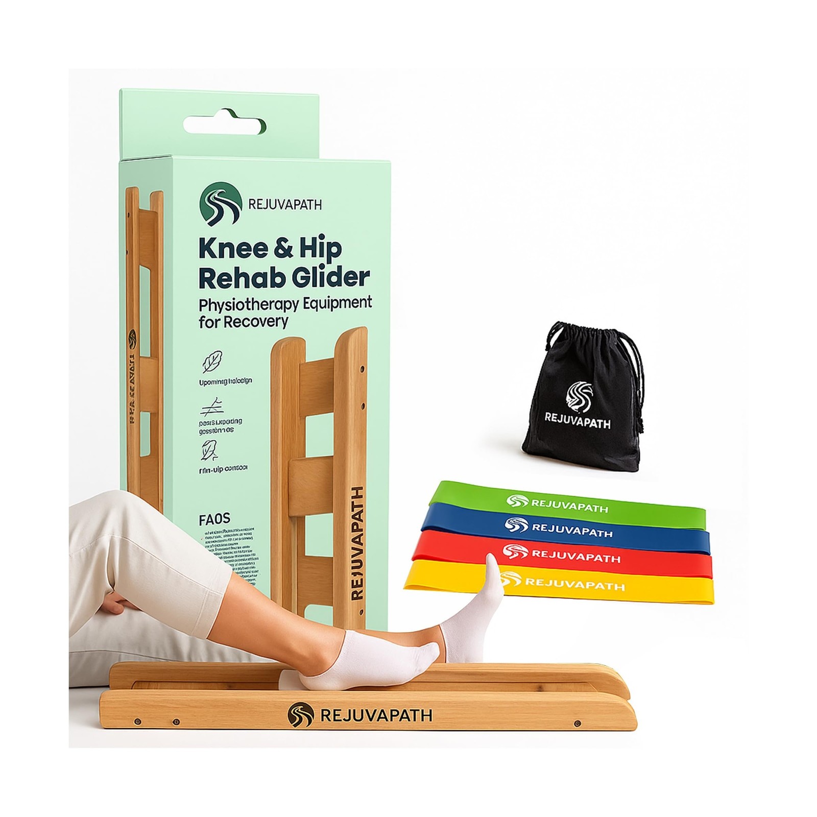 Knee & Hip Rehab Glider – Physiotherapy Equipment for Stroke Rehab, Recove