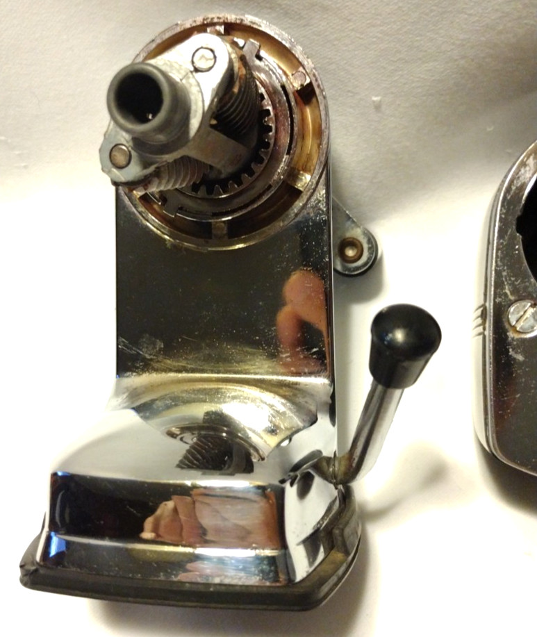Vintage Apsco Vacu Base Manual Pencil Sharpener Vacuum Bottom Base B2
