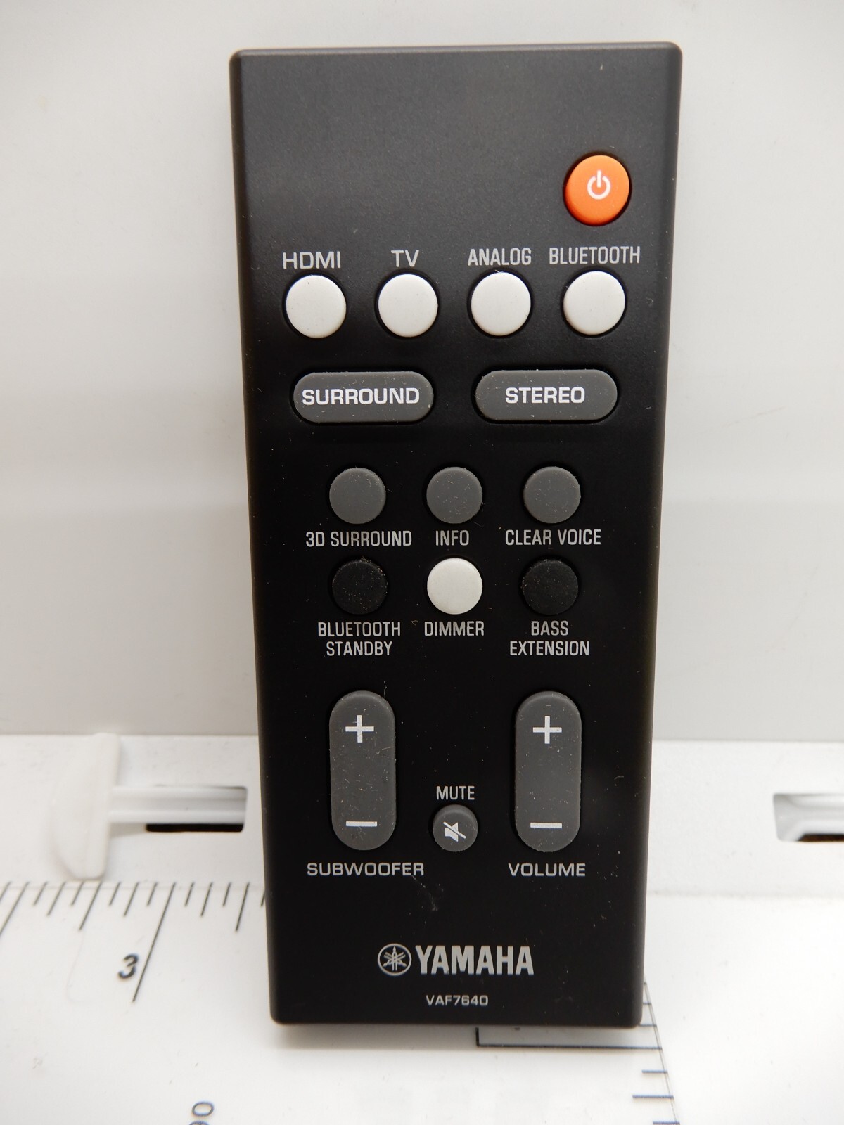 GENUINE YAMAHA  REMOTE CONTROL VAF7640 ATS-1080 YAS-108 ATS1080 YAS108