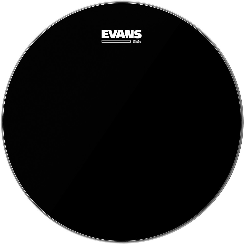 Evans Black Chrome Tom Batter Drumhead 18 in.