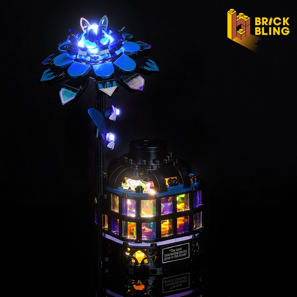 BrickBling LED Light Set for LEGO Wednesday Black Dahlia Flower 76784 (Standard)