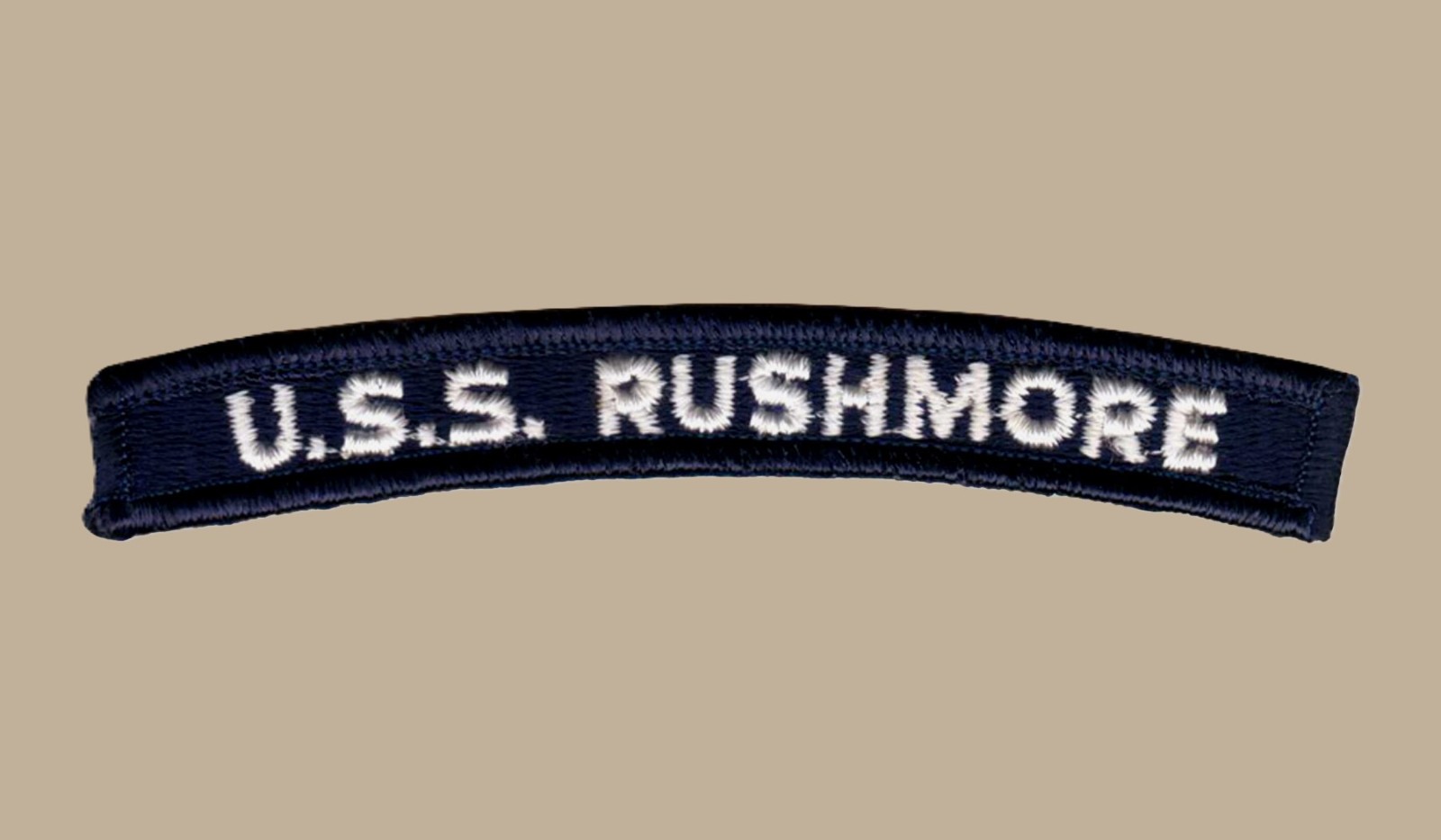 US Navy LSD-47 USS Rushmore Dock Landing Ship UIM Shoulder Rocker Tab (02)