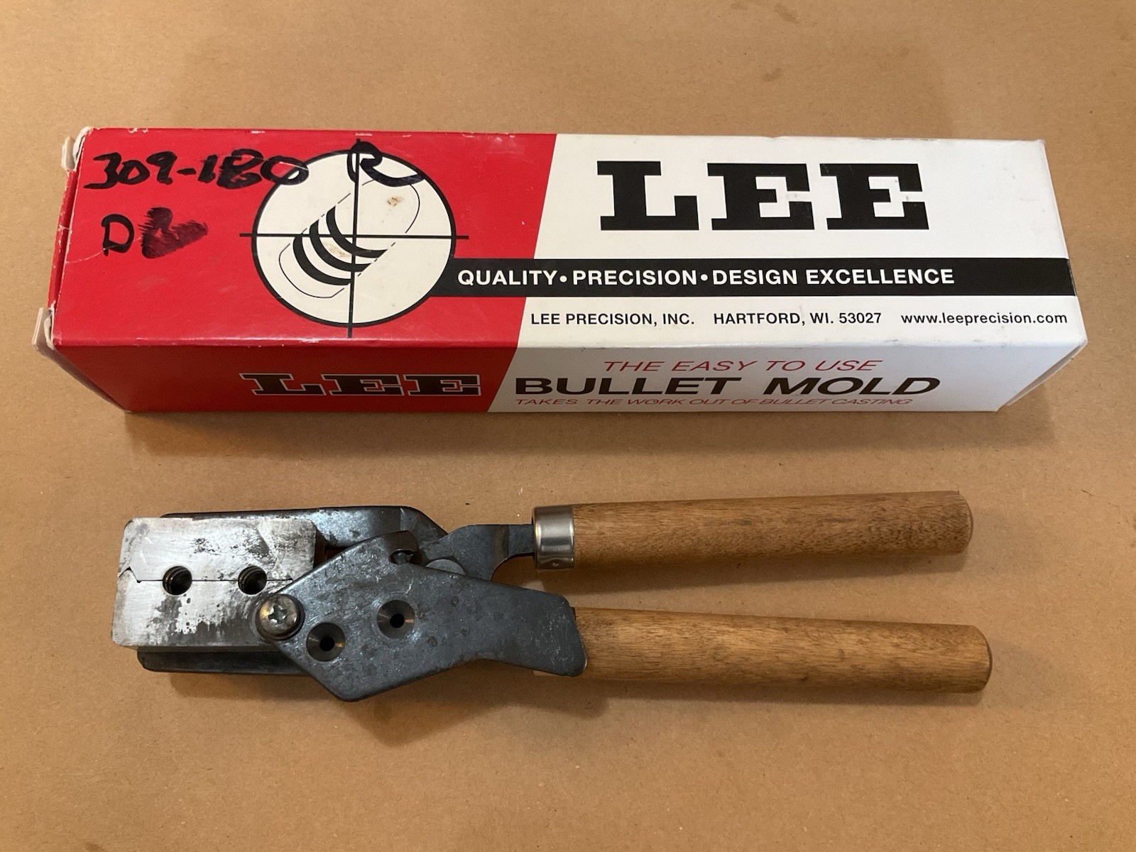 Lee Precision Double Cavity Bullet Mold C-309-180-R #90369
