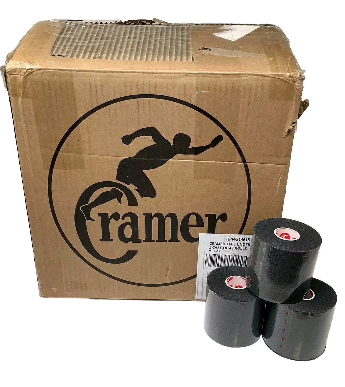 Cramer Tape Underwrap 1 Case 48 Rolls Black 2.75" X 30 Yards Bulk