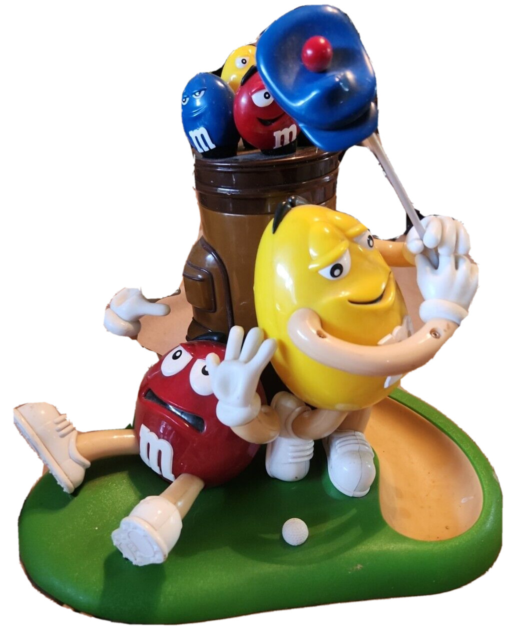 VINTAGE M&Ms Mulligan-Ville Golf Candy Collectible Working Large Plastic Statue