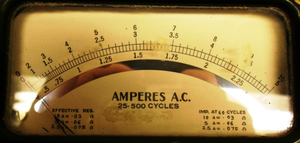 WESTON VOLTMETER, 0-10 AC AMPERES