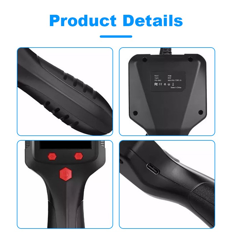 Handheld 2.4" Endoscope IP68 Waterproof Industrial Borescope Inspection Camera