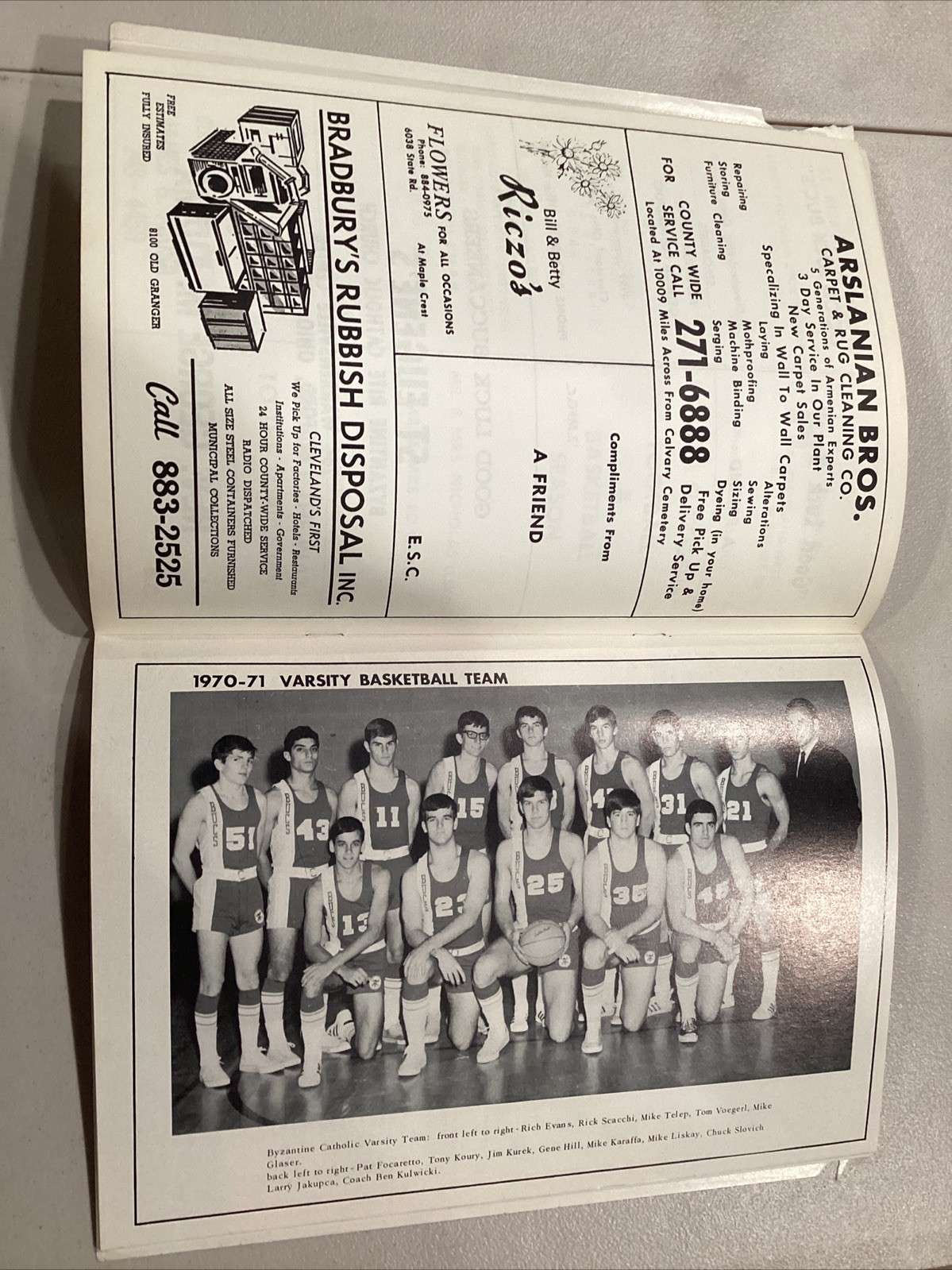 1971 Byzantine Catholic v Lorain Catholic High School Basketball Program