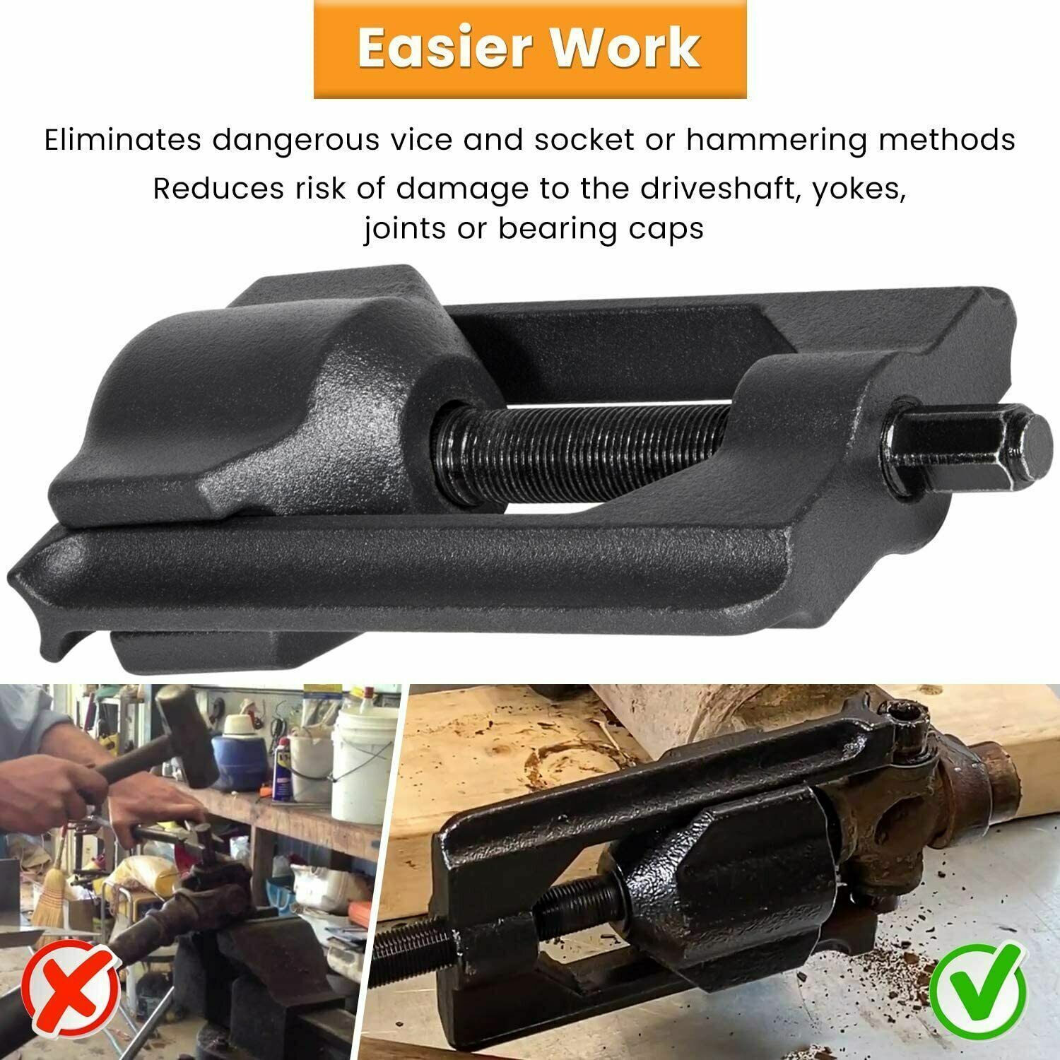 10105 Universal Heavy Duty Joint Puller Press Removal U-Joint Tool for Class 1-3