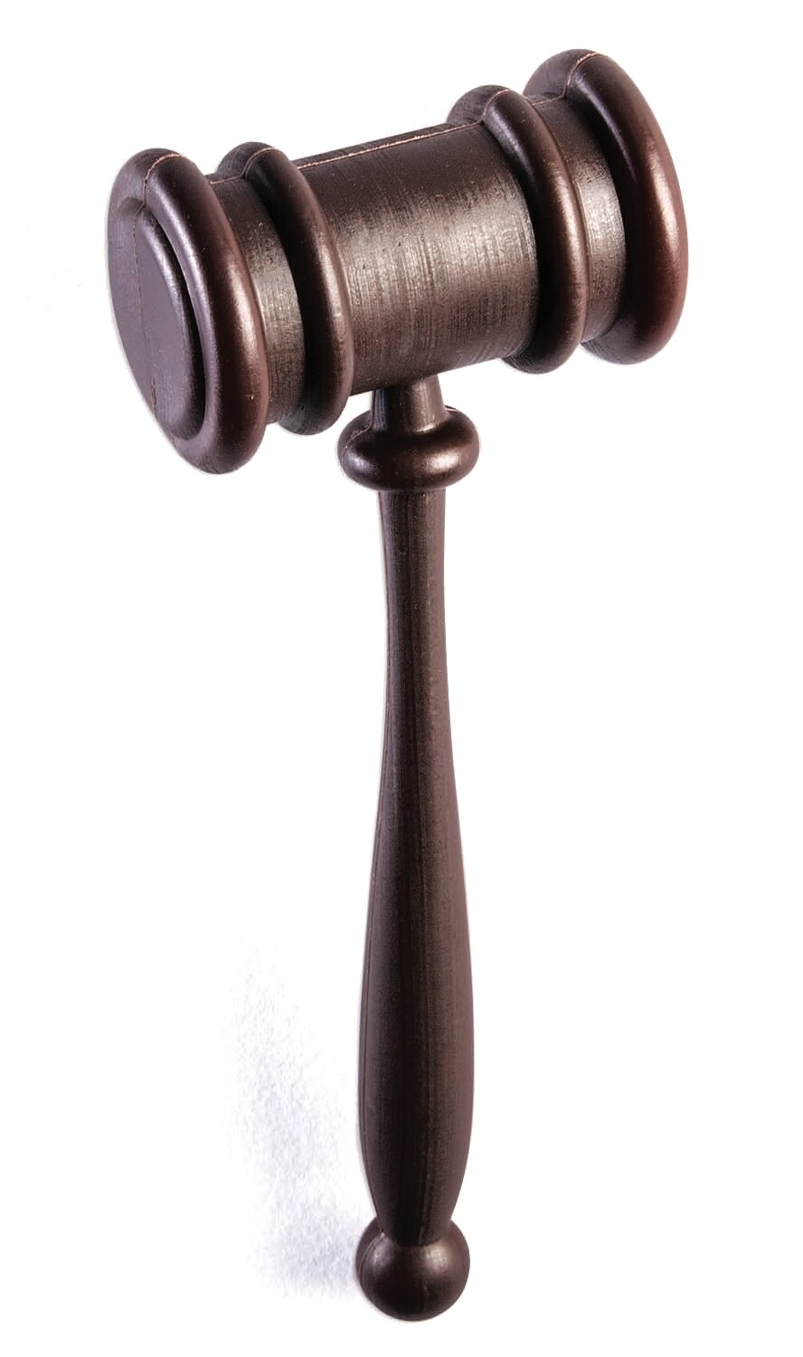 JUDGE GAVEL 10" Hammer Costume Court Room Prop Plastic Fake Wood Law Clown Toy