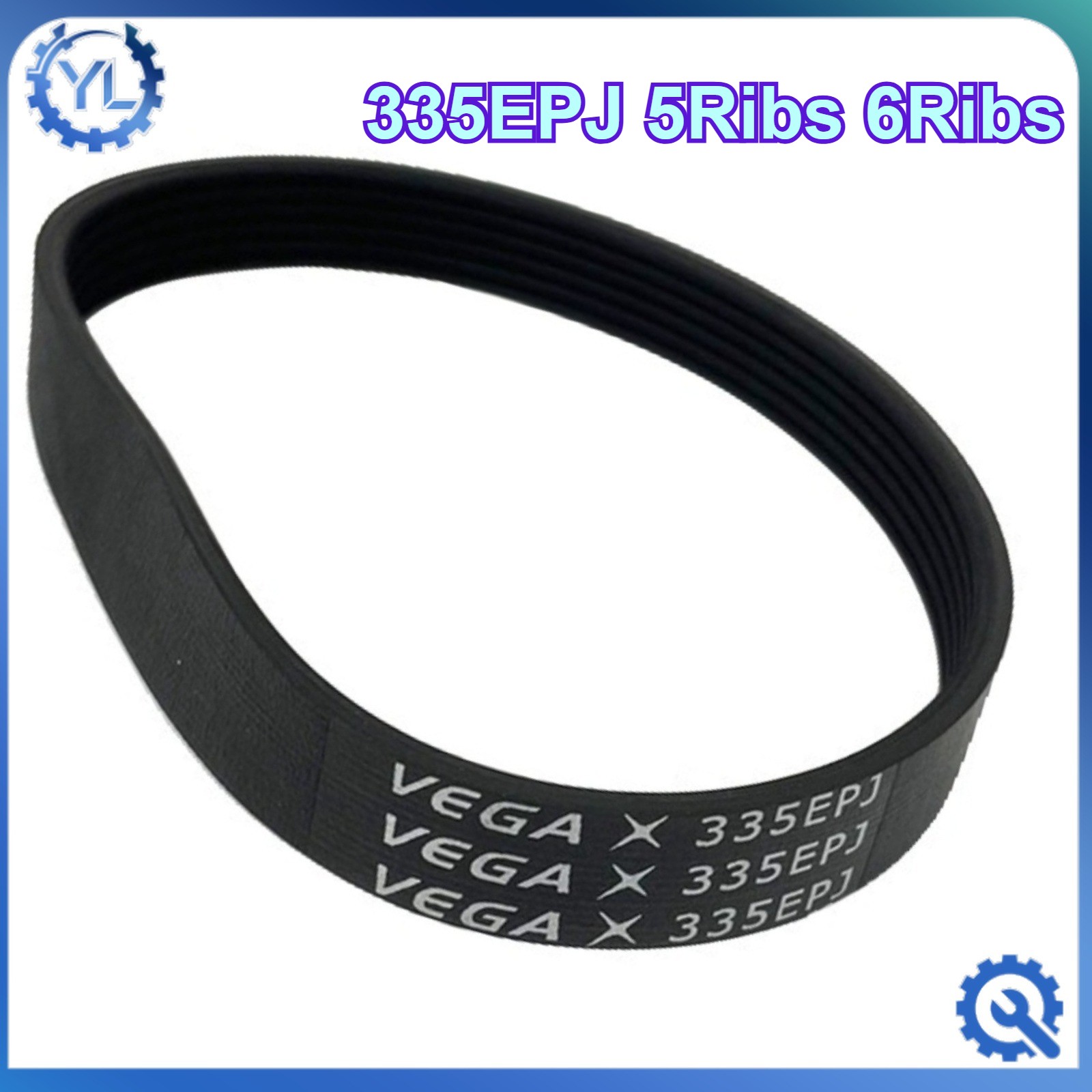 1PC 335EPJ 5Ribs 6Ribs VEGA V-Belt Treadmill Rubber Drive Belt Motor Belt New