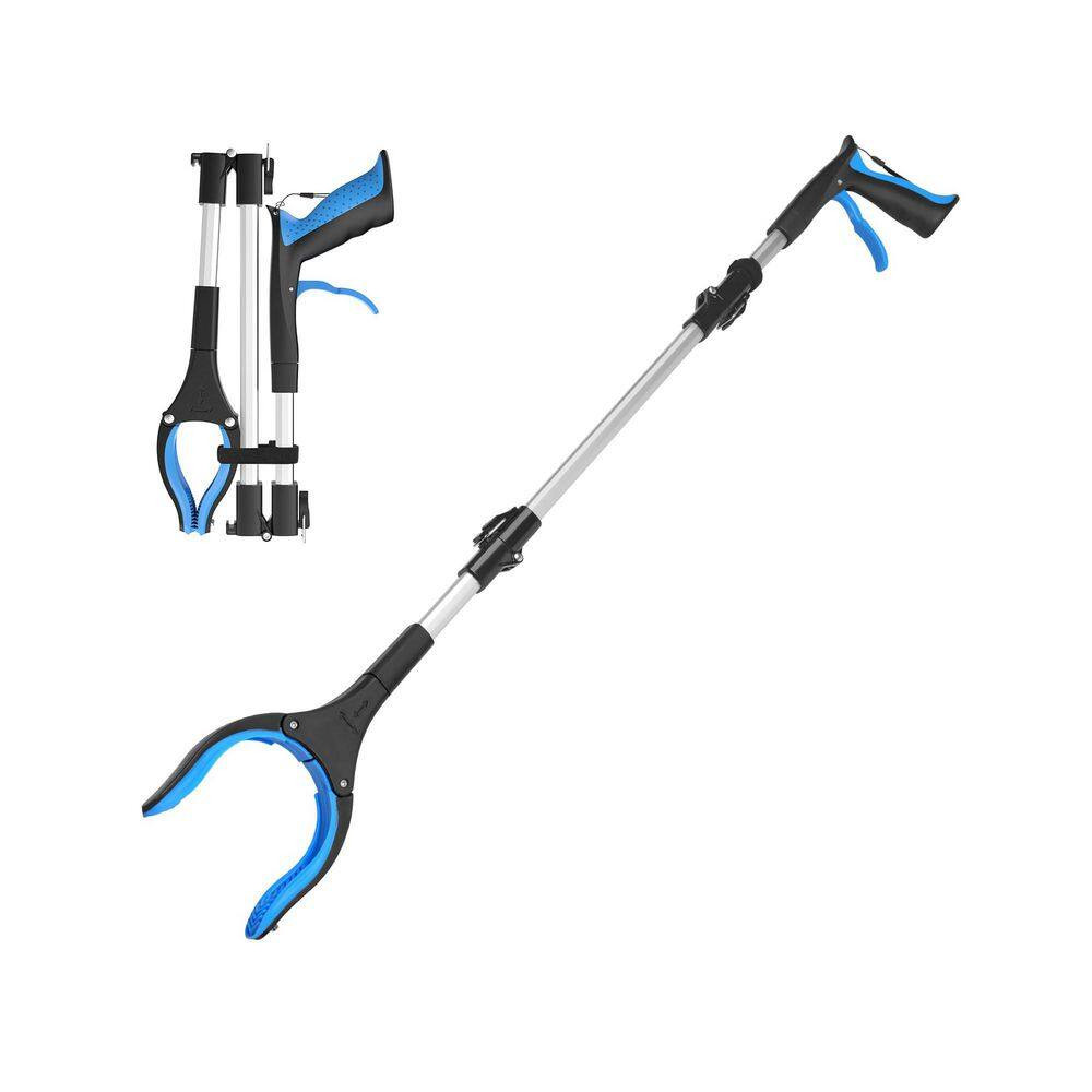 Heavy Duty 36 In. Foldable Reacher Grabber Tool with 360° Rotating Anti-Slip Jaw