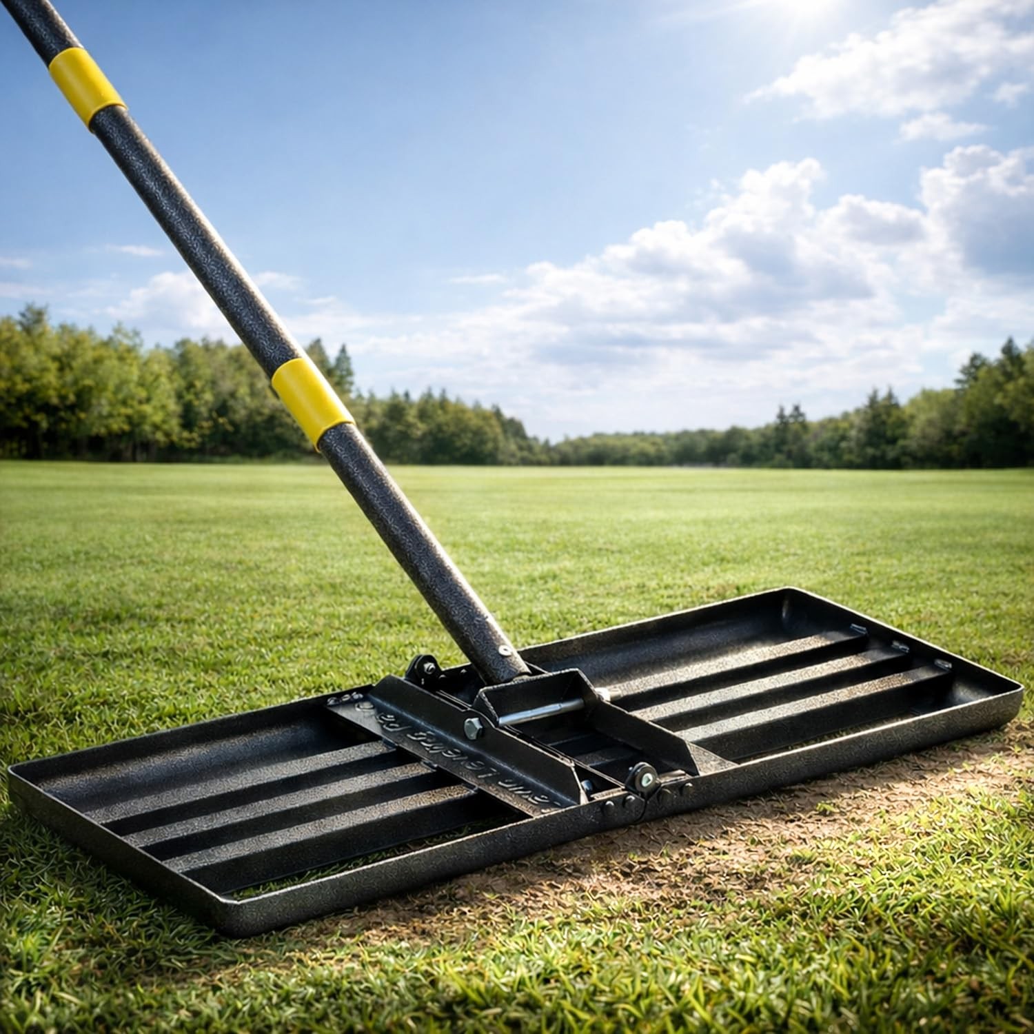 New Lawn Leveling Rake - Heavy Duty 30" x 10" Leveler,Anti-Flip Edge, Adjustable