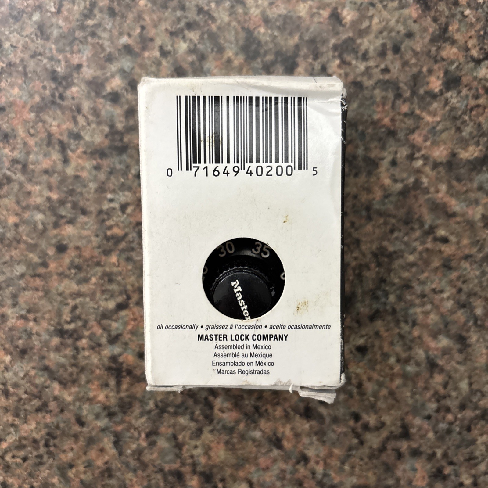 Master Lock 1525 Combination Padlock - New Open Box