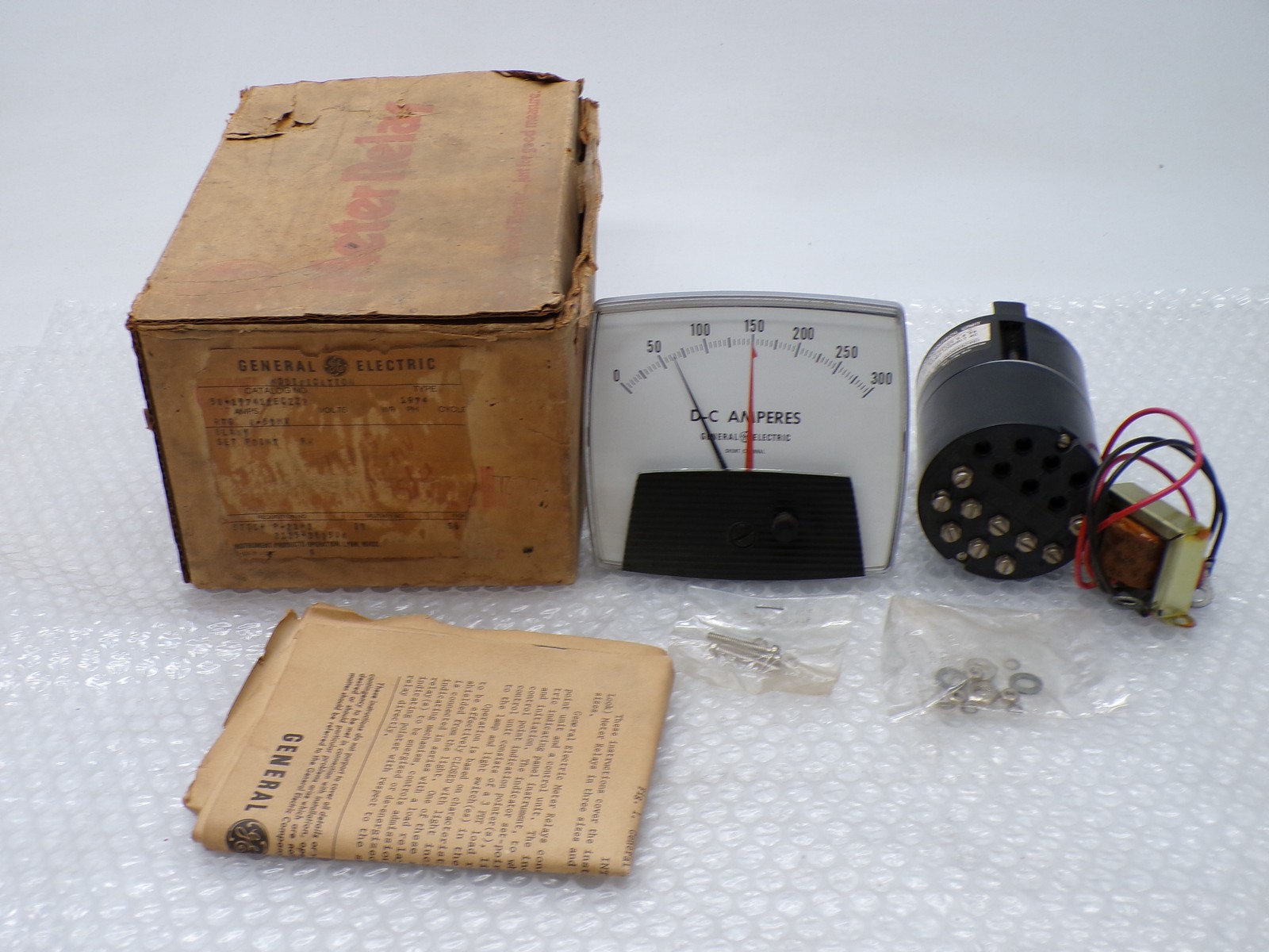 GENERAL ELECTRIC 50-197411ECZZ2 PANEL METER (AS PICTURED) NSMP