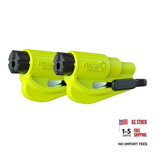 The Original Compact Emergency Keychain Car Escape Pack of 2 Safety Yellow