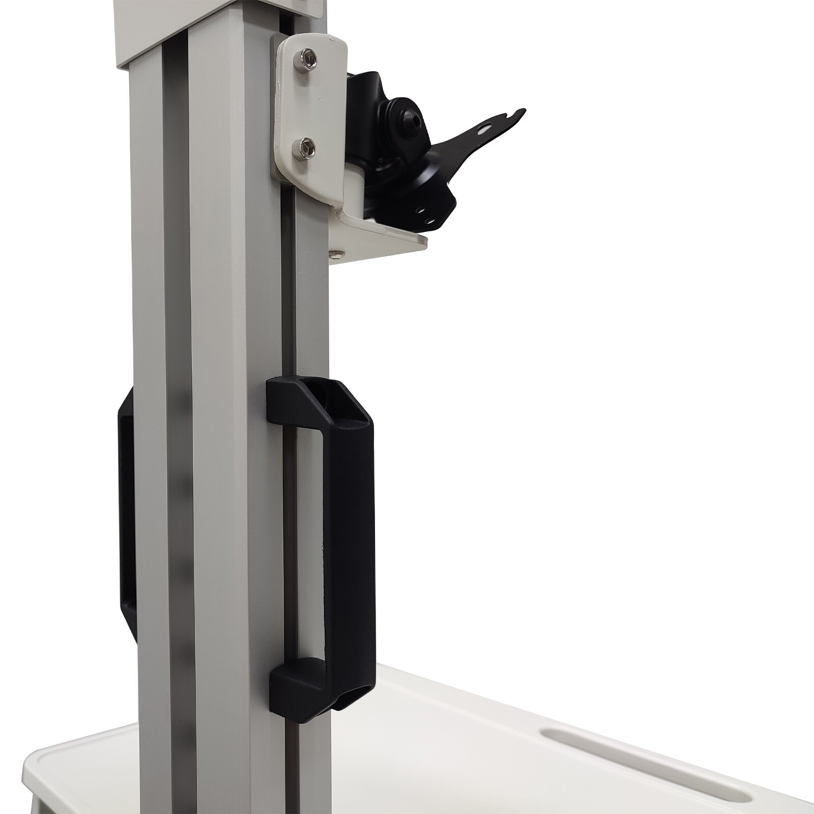 Floor Stand Movable Workbench Computer Cart Mobile Workstation Monitors Support