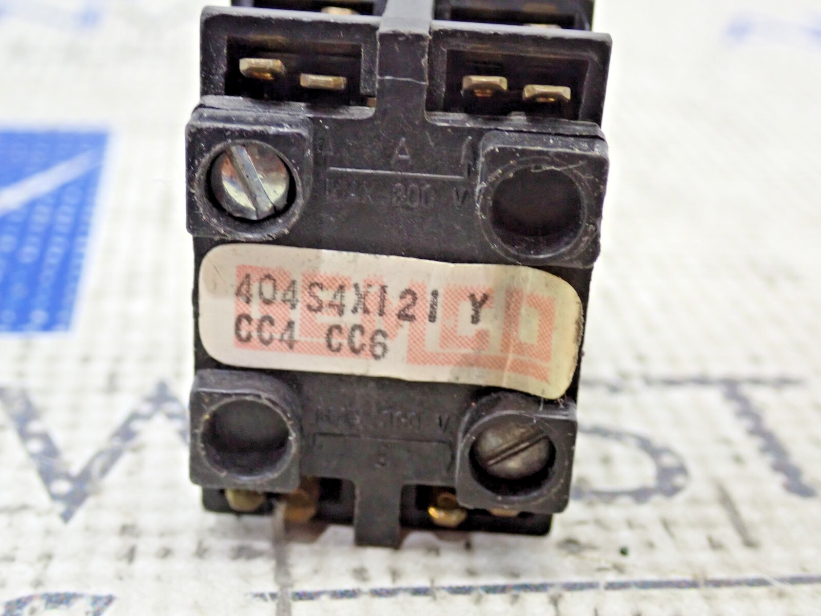 Gemco 404S4X121 Y CC4 CC6 4-Position Selector Switch