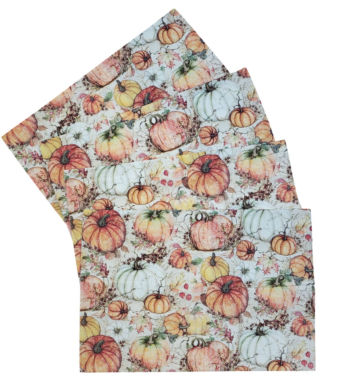 Fall Pumpkins & Leaves Placemats (4 Shapes Available)