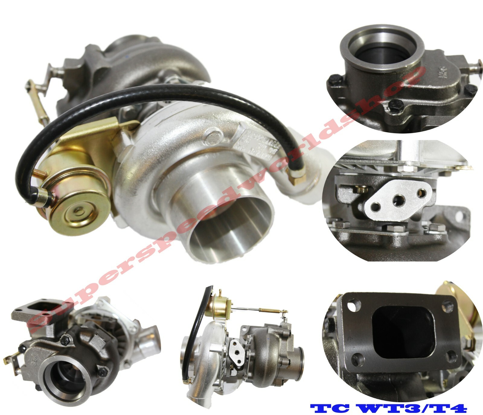 T3/T4 Hybrid Turbo w/Internal Wastegate 8PSI 0.50 A/R Cold Side