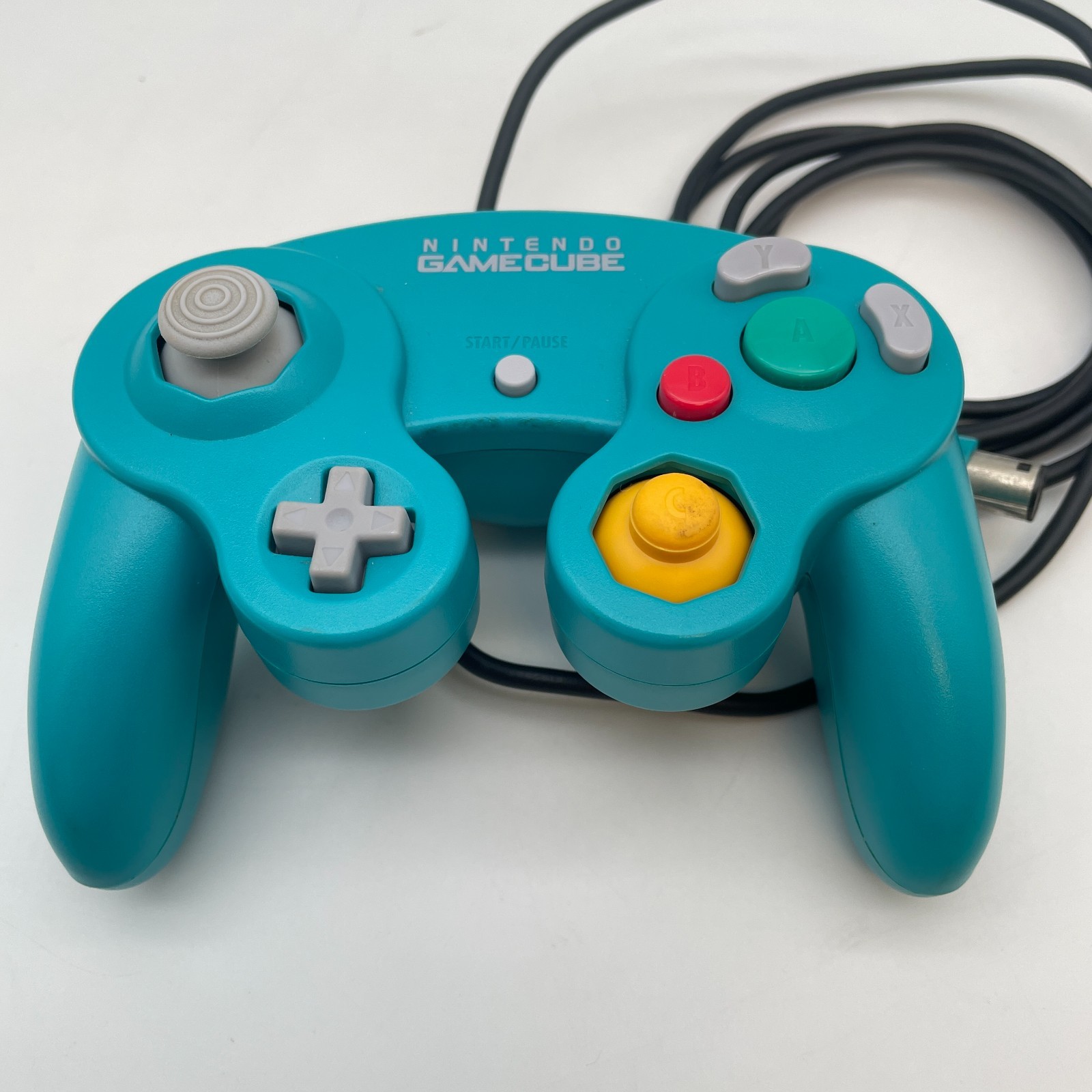 Nintendo GameCube Official Controller Emerald Blue Working From Japan
