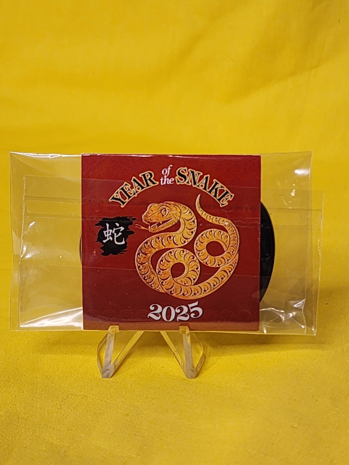 2025 Lunar New YEAR OF THE SNAKE 24K Gold Plated JFK Kennedy Half Dollar Coin