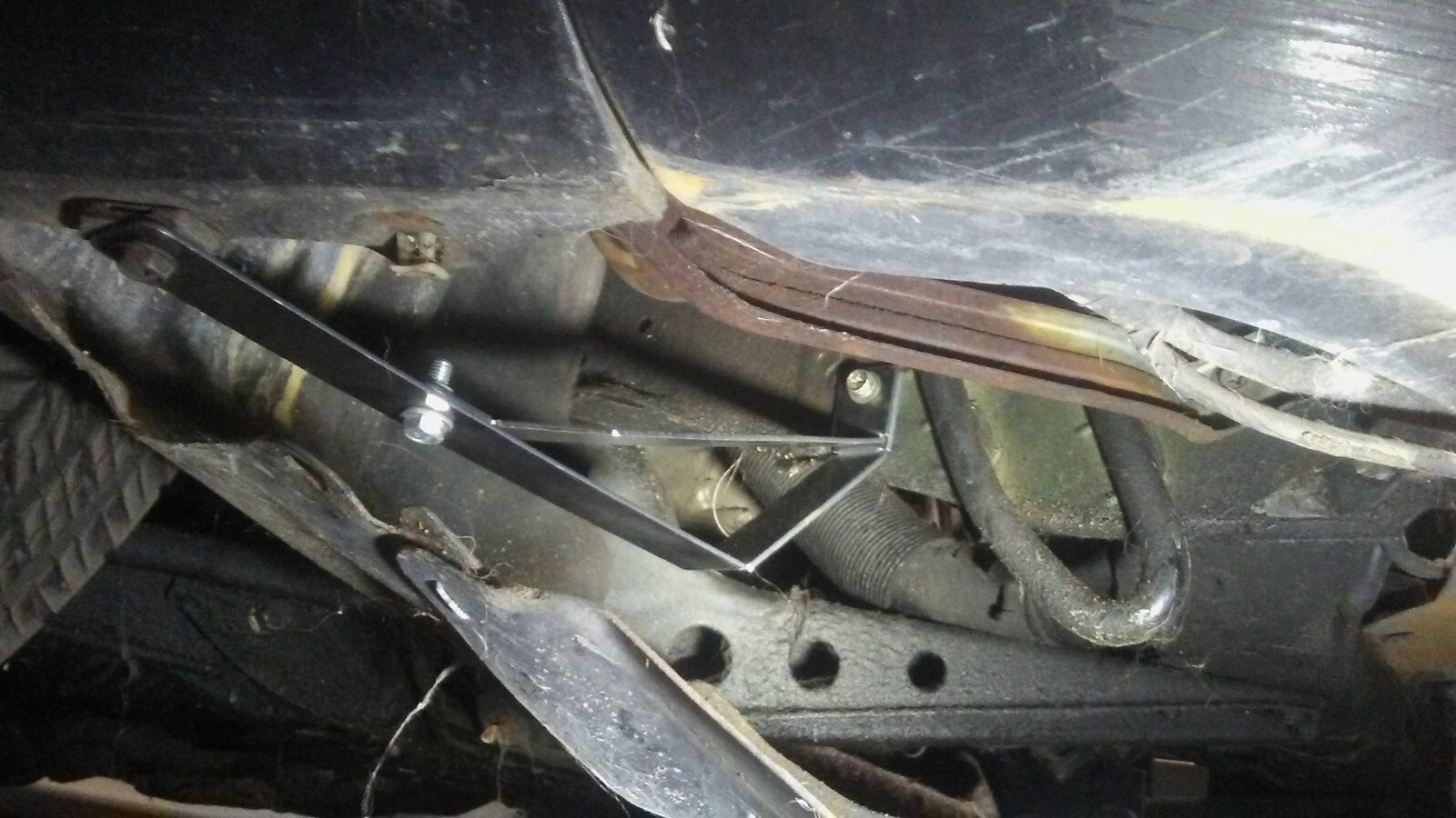 240SX S13 (1989-1993) After Market Fender Stay Brackets 2X A Set: Satin Black