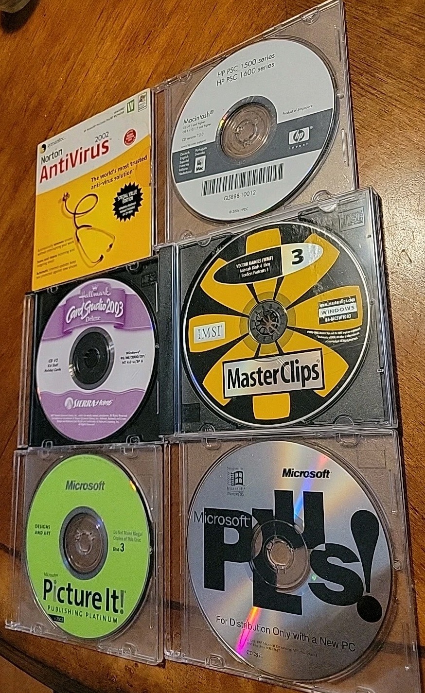 6 - Vintage CDs Software LOT - Norton, Mac, Windows, Microsoft, Sierra Home