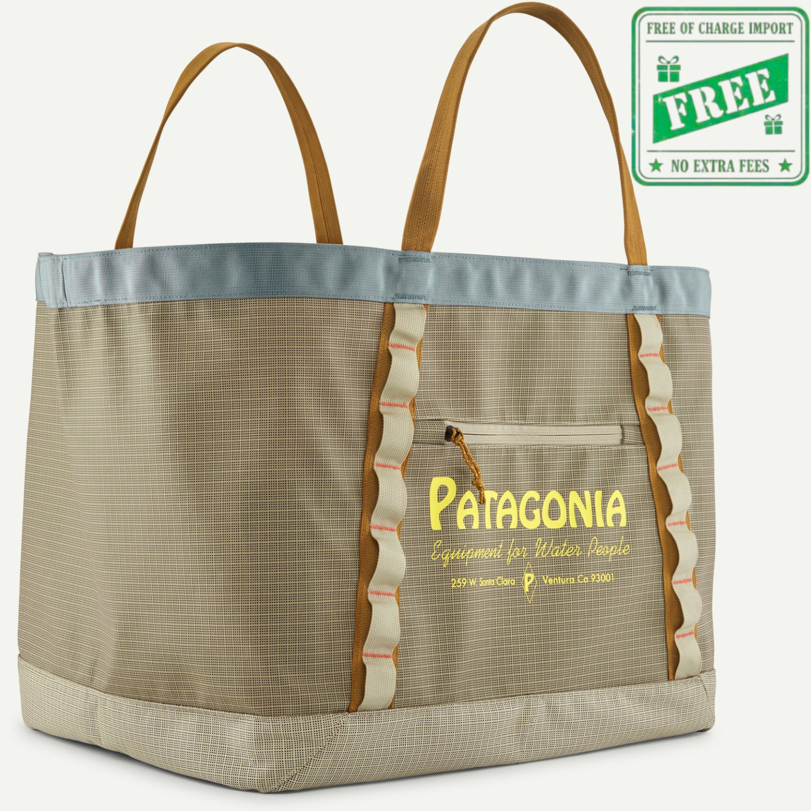 Patagonia Black Hole Gear Tote 61L Weathered Stone Large Utility Travel Bag New