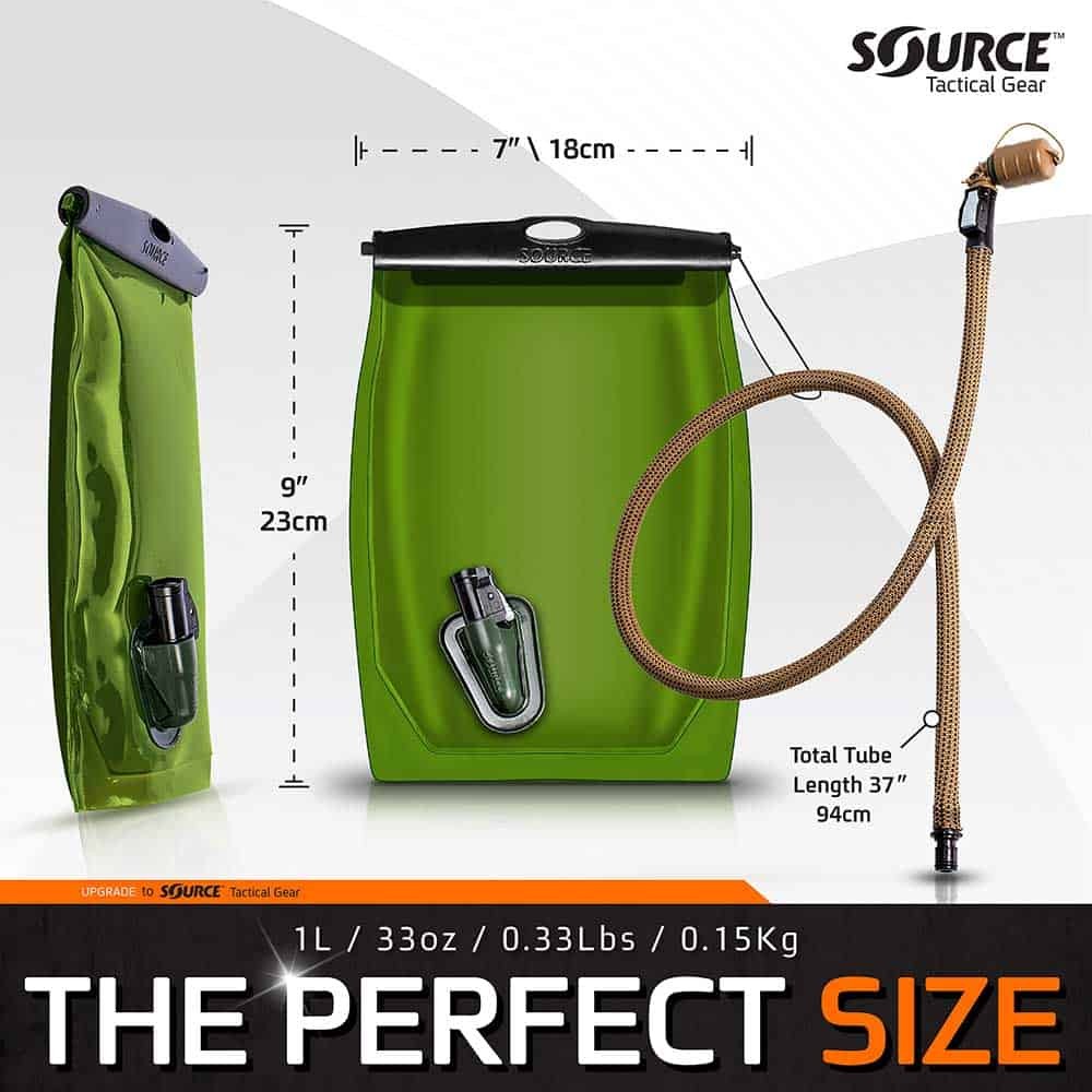 Source Tactical Kangaroo Canteen 1L (32 oz) Hydration Bladder