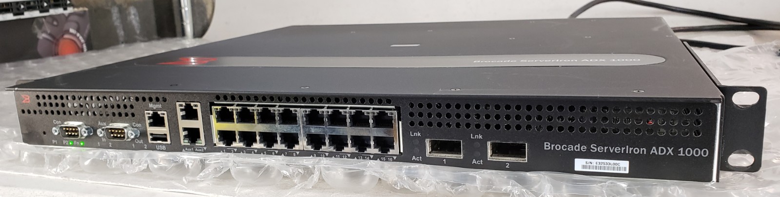 Brocade SI1000 ServerIron ADX 1000 SI-1008-1-SSL-PREM 16-Port Switch w/ 1x PSU