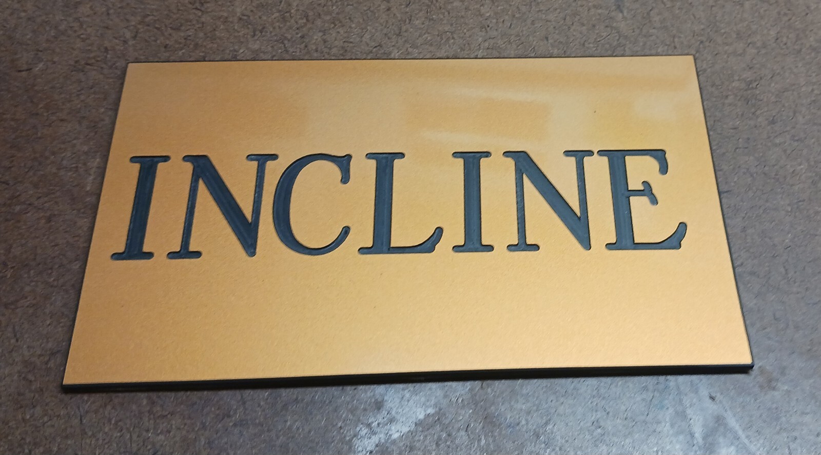Custom Engraved Personalized Plastic Sign - new - 4"×8"