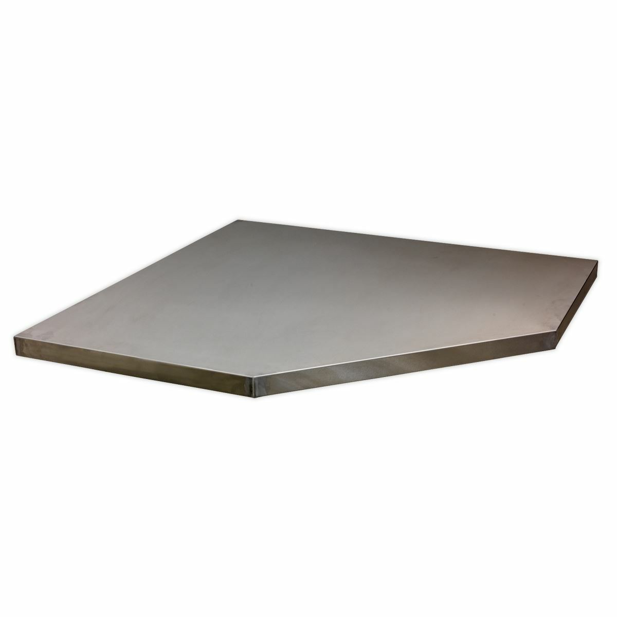 Sealey Superline Pro Stainless Steel Worktop for Modular Corner Cabinet 865mm