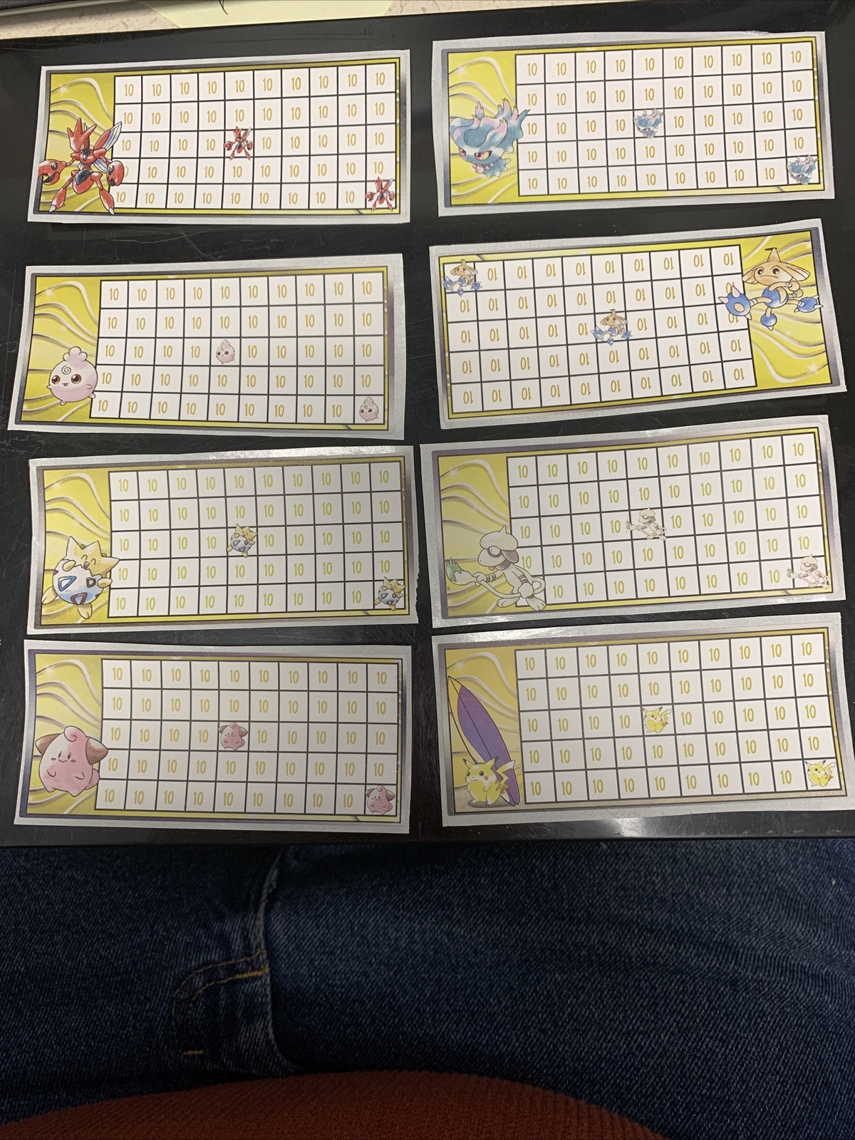 Vintage Pokemon League Badge Book Stickers Mint Unused All 8 Johto Season