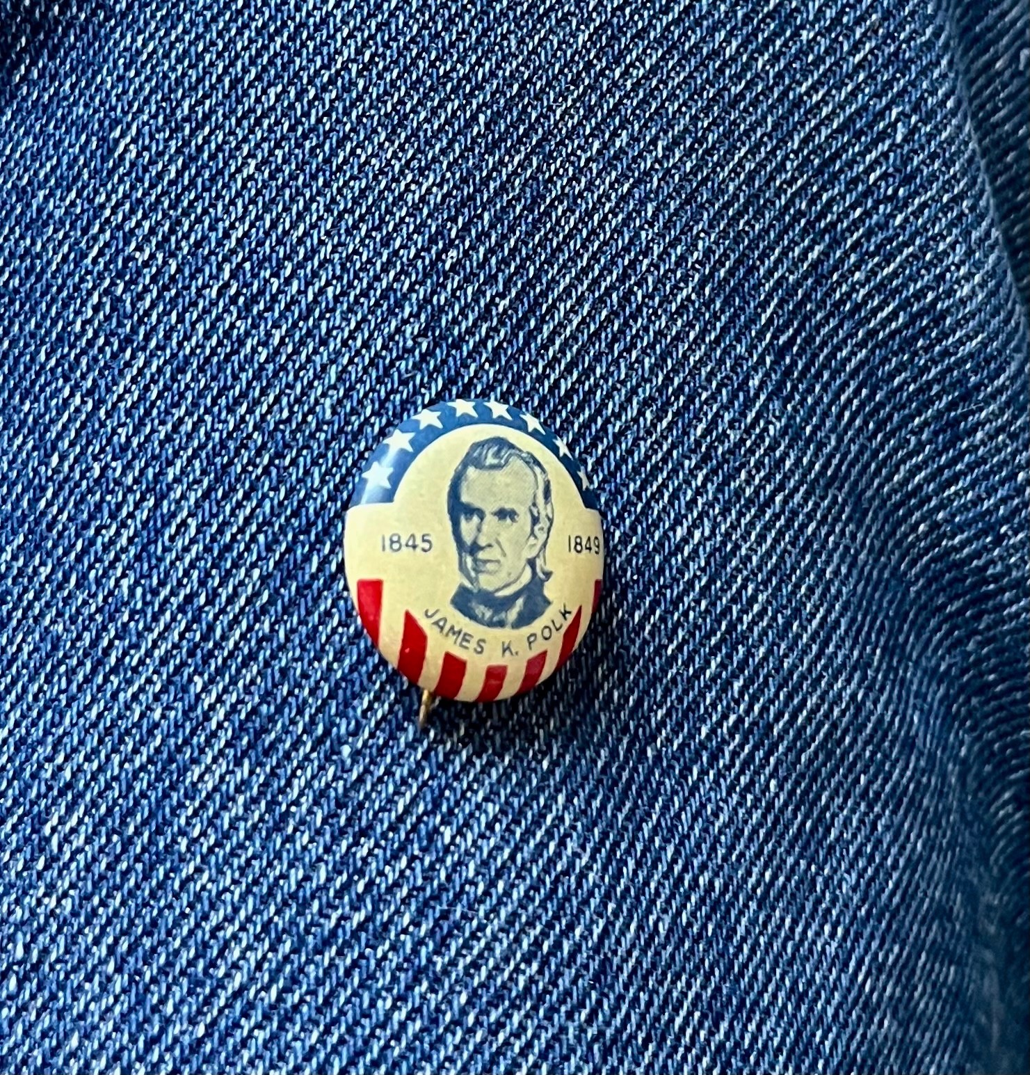 From A Presidential Set Made Between 1945 & 1952 James K Polk  13/16"