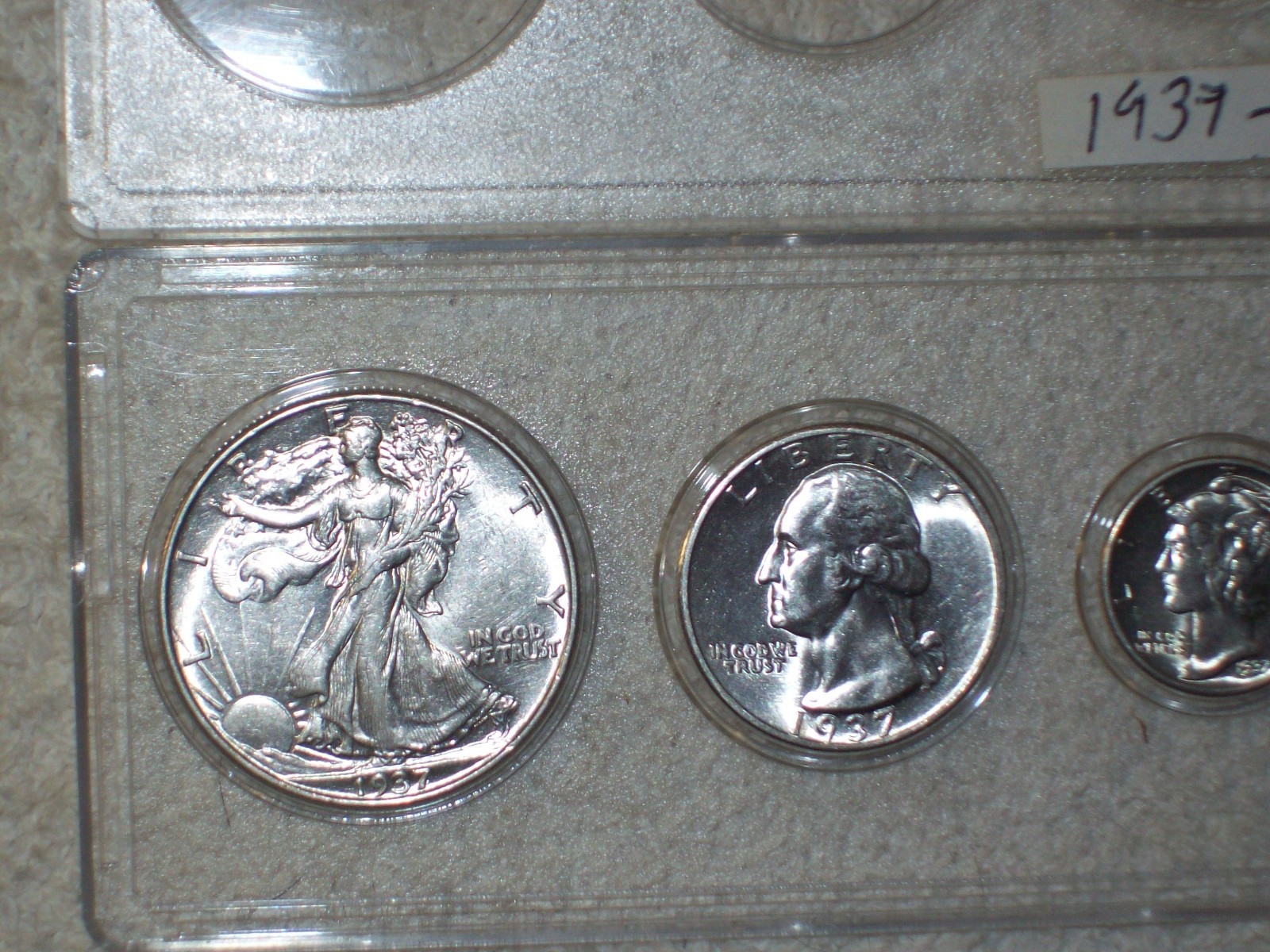1937 MINT SET UNCIRCULATED PHILADELPHIA MINT